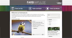 Desktop Screenshot of farbimpulse.de